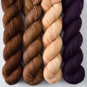 Bittersweet Chocolate, Coconut Horses, Interstellar, Sand Castles - Yummy 2-Ply Quartet - Babette
