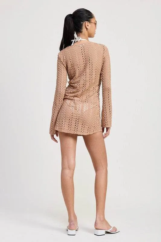 Emory Park Lace Up Cover Up Dress