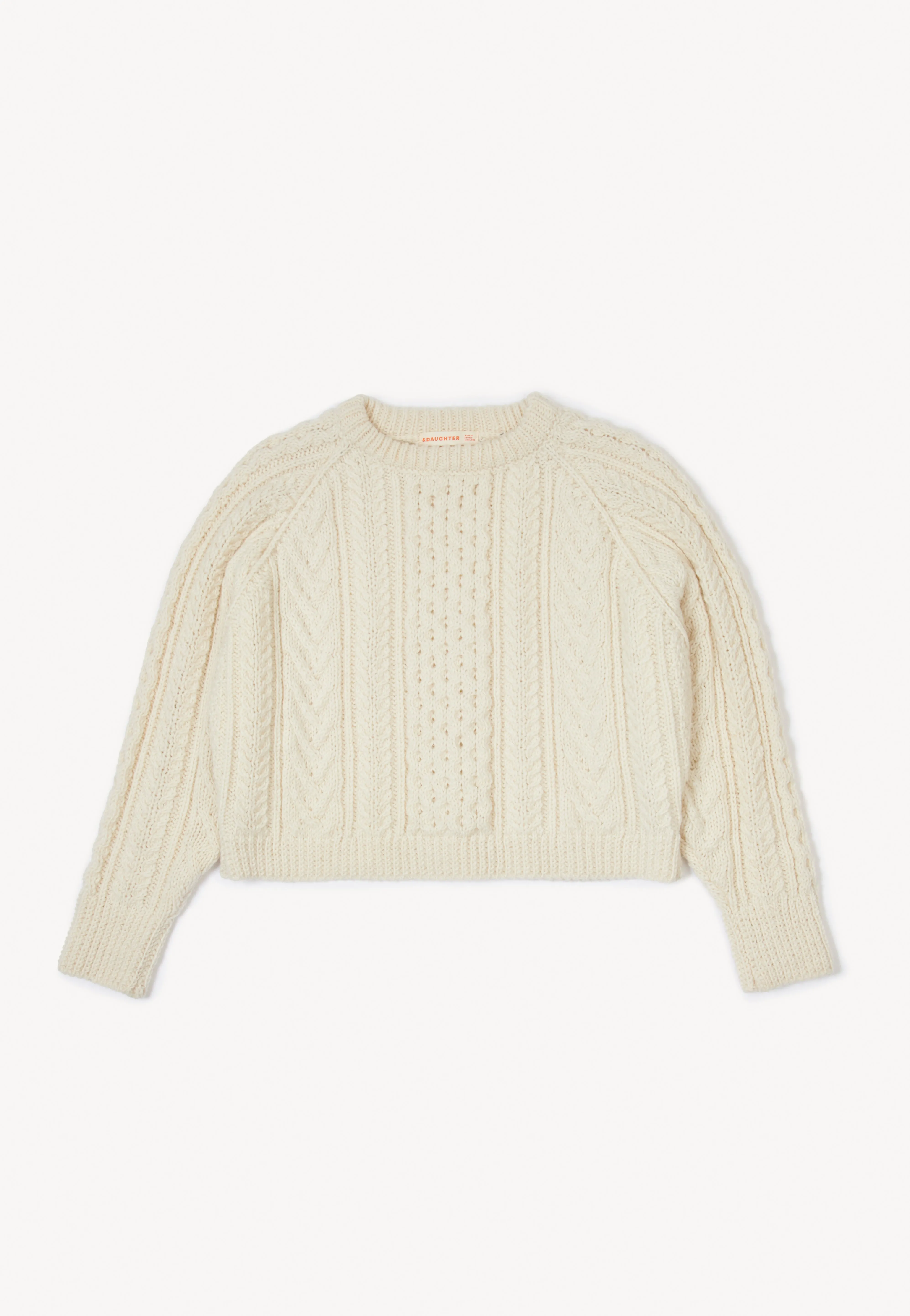 Eske Aran Crewneck in Natural