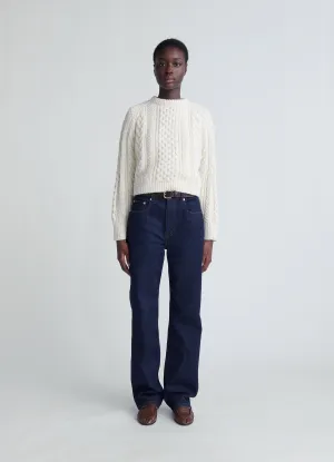 Eske Aran Crewneck in Natural