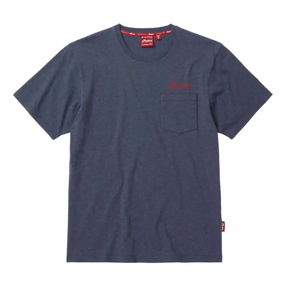 Indian Motorcycle  Mens Vintage Graphic T-Shirt Tee Lightweight Comfortable Blue