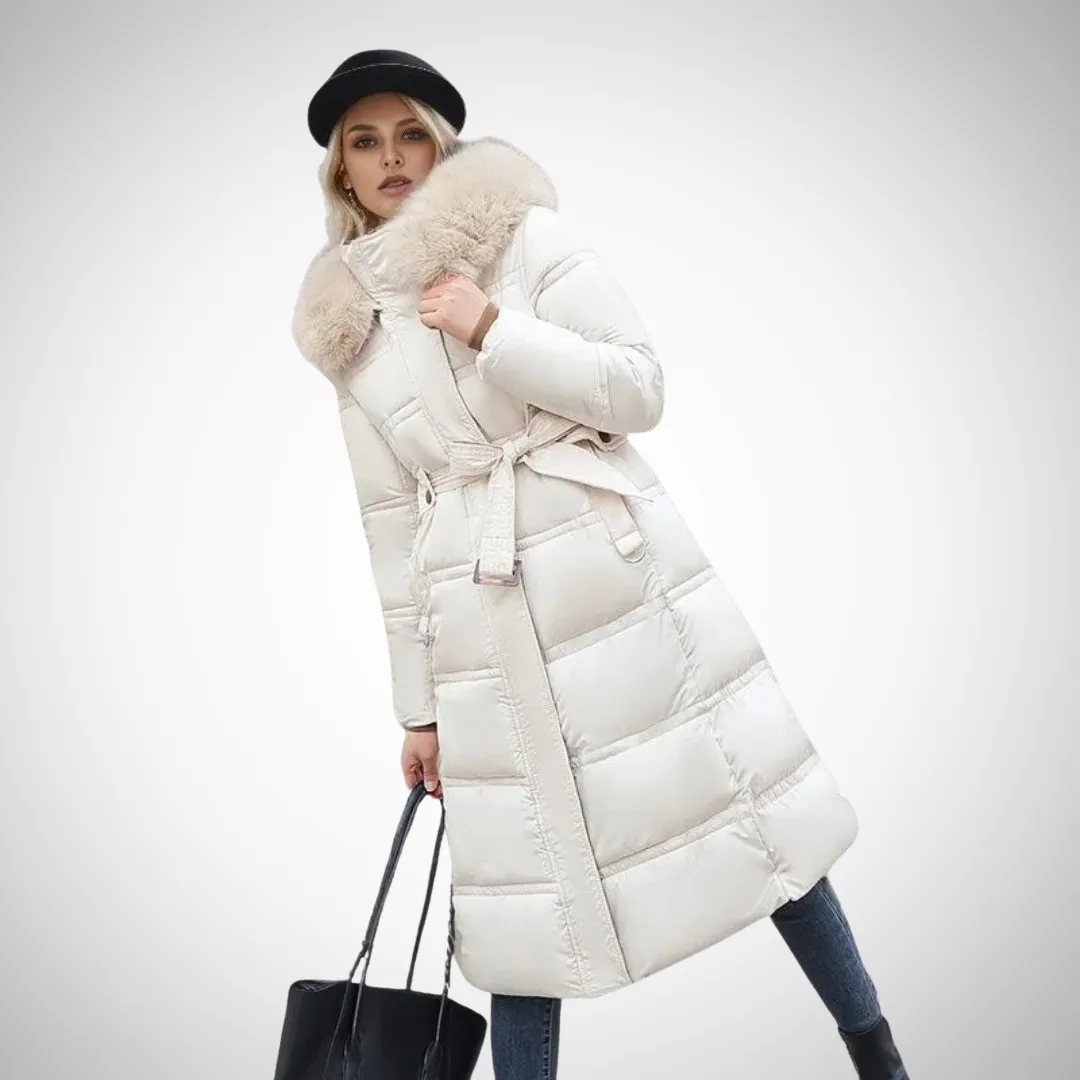Priscilla Long Fur-Trimmed Puffer Coat