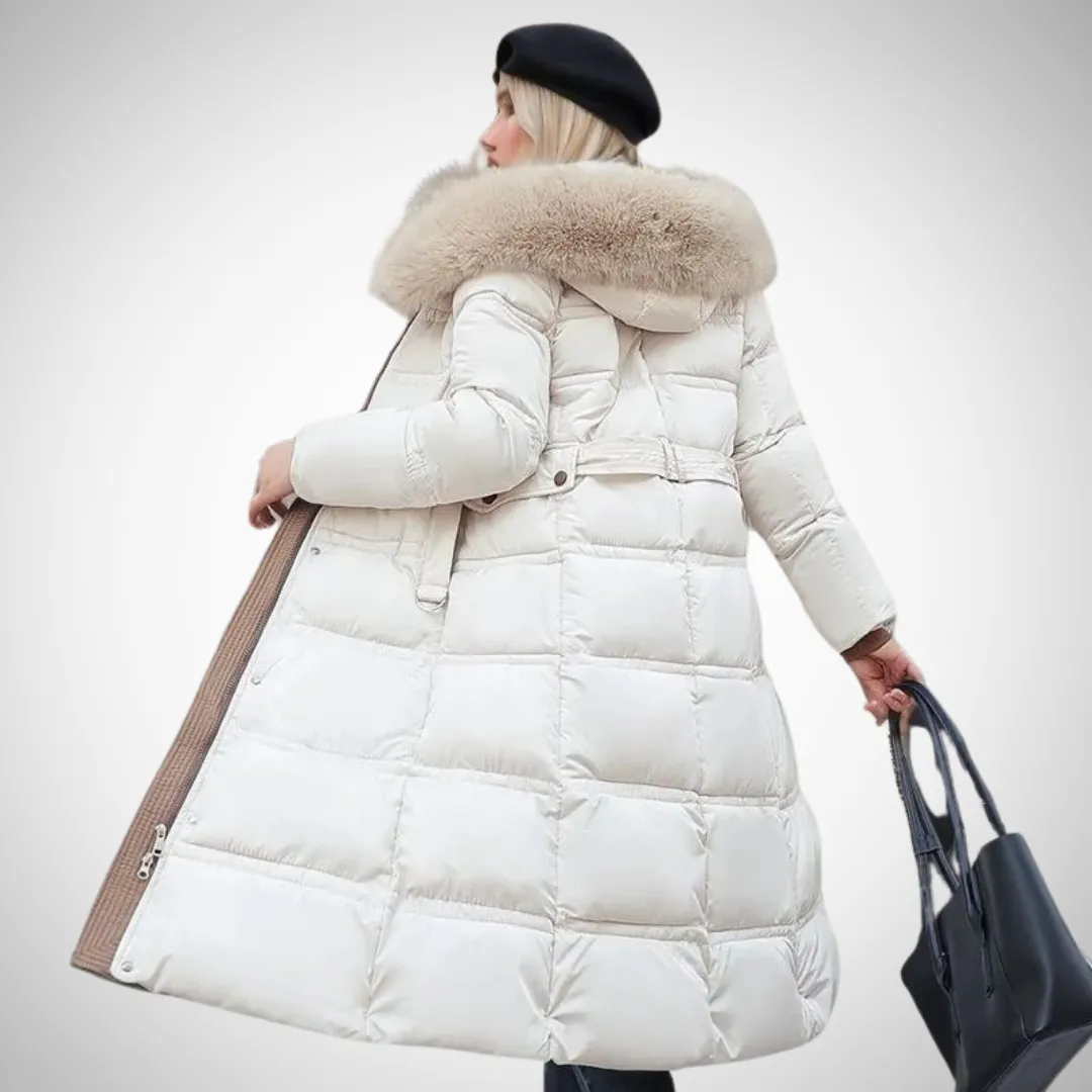Priscilla Long Fur-Trimmed Puffer Coat