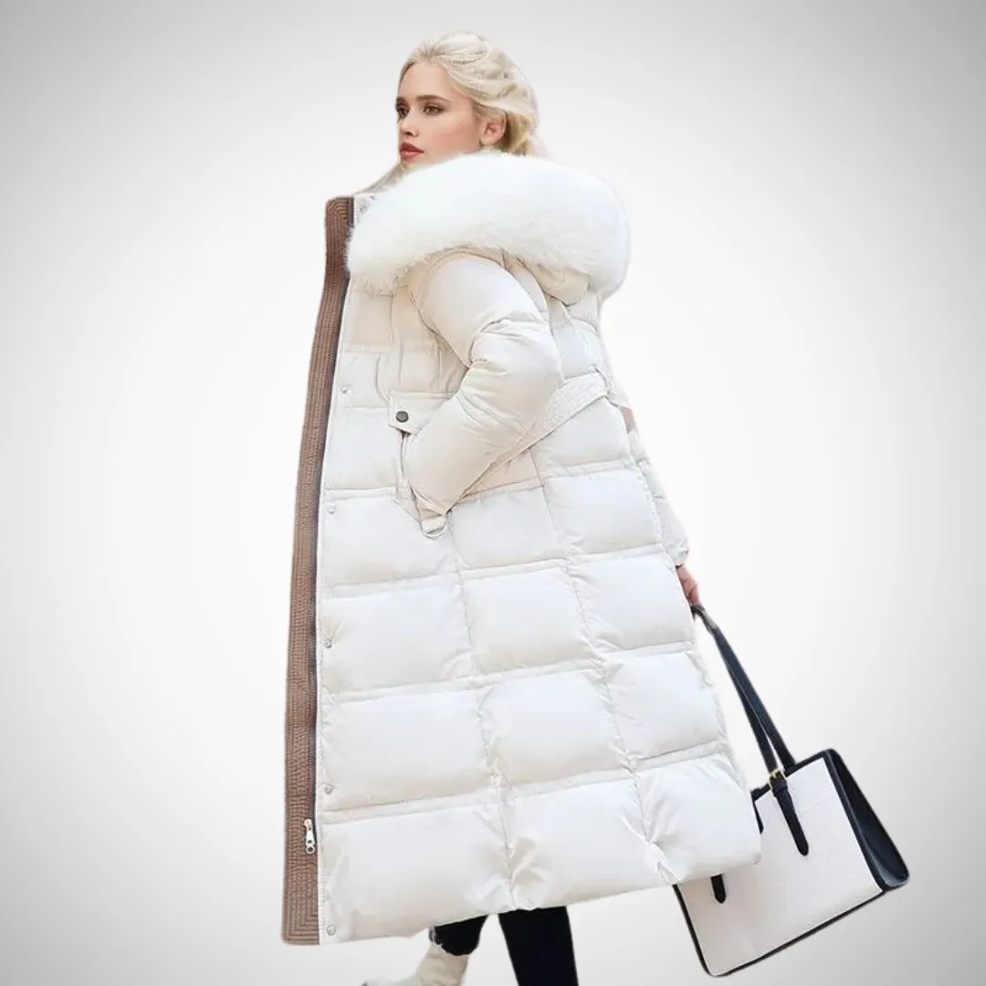 Priscilla Long Fur-Trimmed Puffer Coat