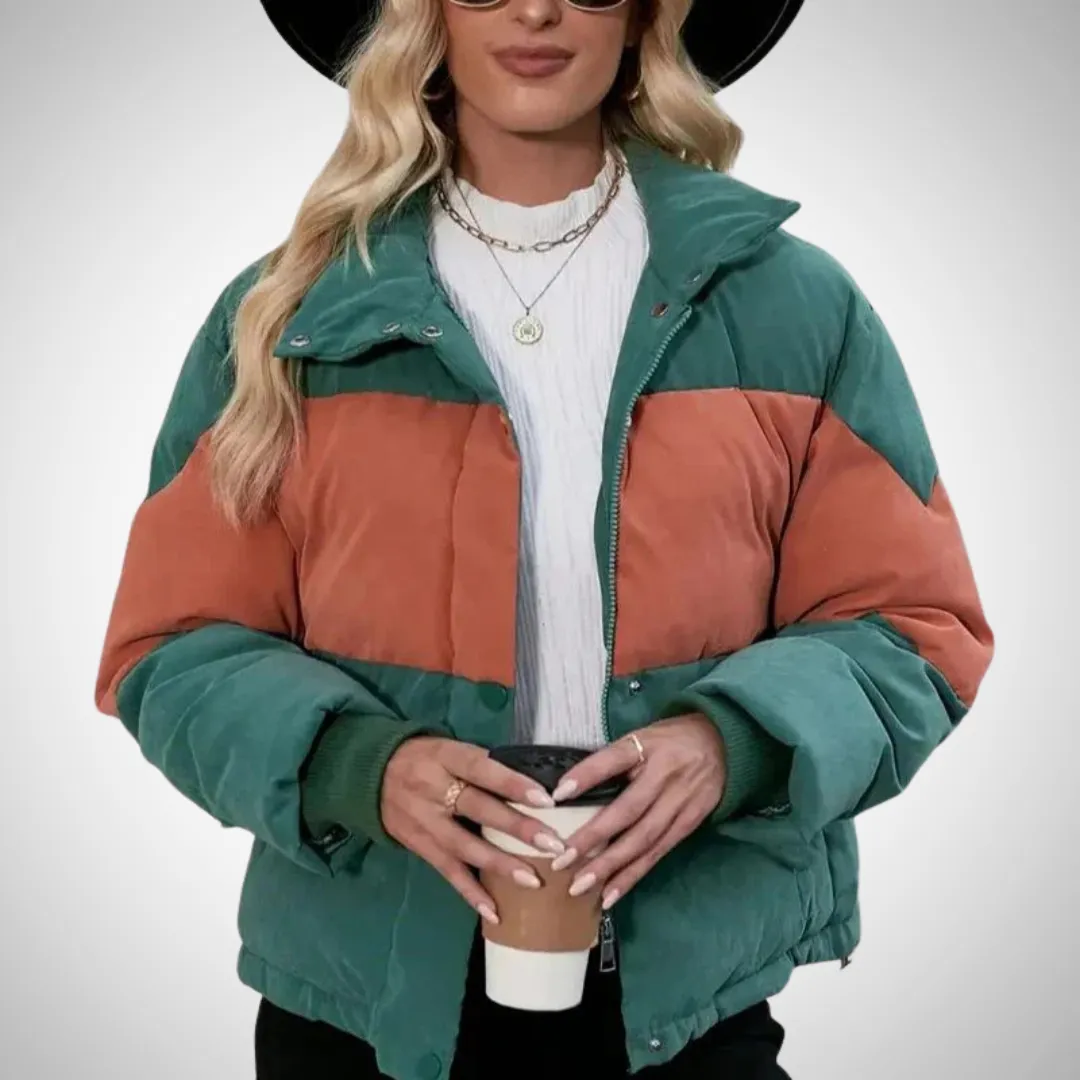 Queenie Two-Tone Puffer Jacket