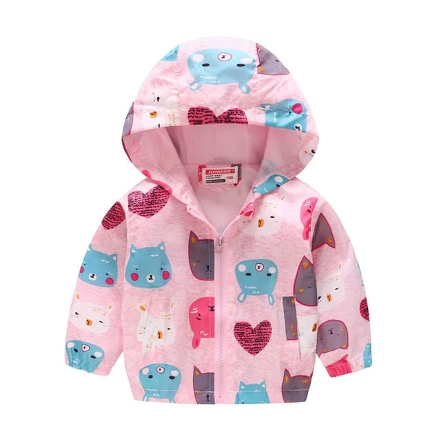 Stylish Skin-friendly Children's Waterproof Windbreaker