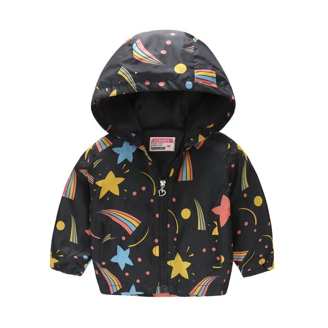 Stylish Skin-friendly Children's Waterproof Windbreaker