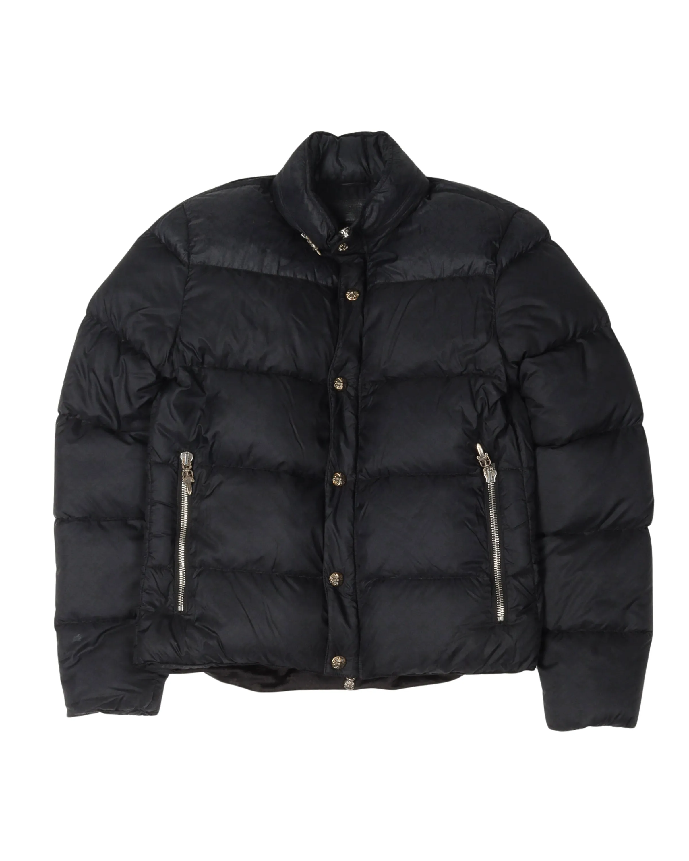 Tonal Monogram Puffer Jacket with Packable Hood